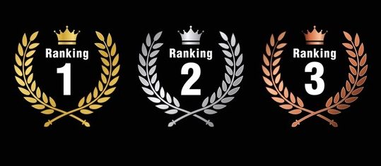 Picture of the ranking list in different designs.