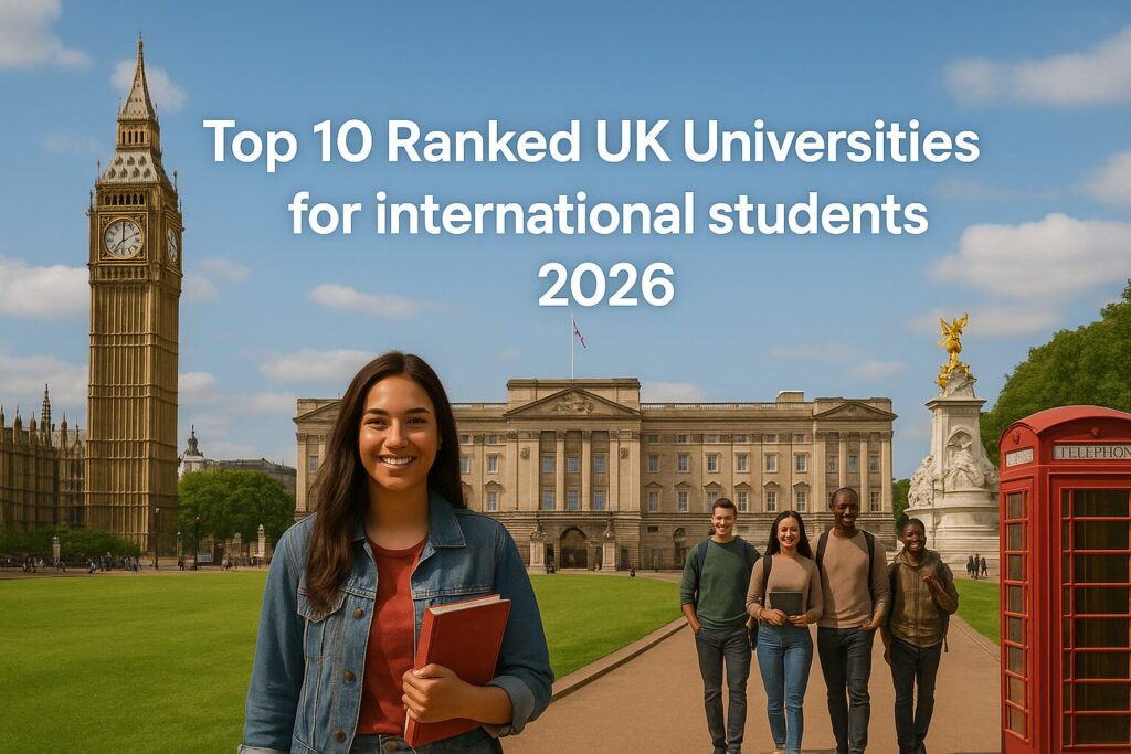 Top 10 Ranked UK Universities in 2026 for International Students