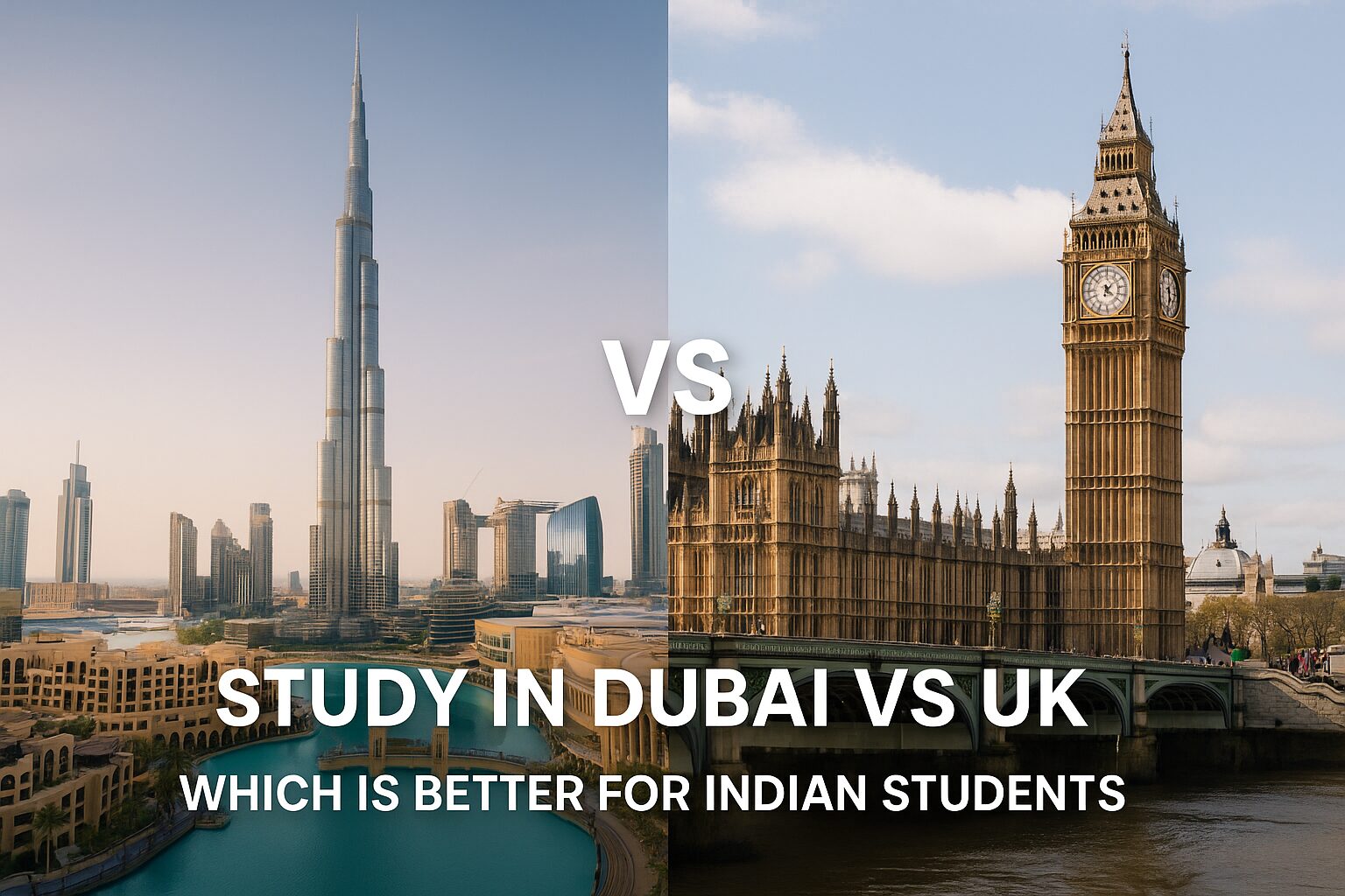 Study in Dubai vs UK Which is Better for Indian Students