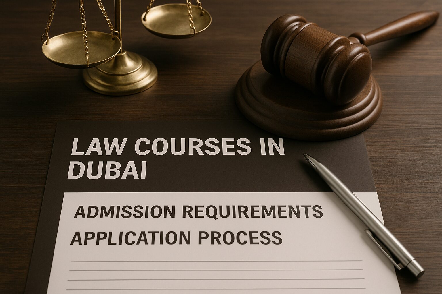 Law Courses in Dubai, Admission Requirements, and Application Process