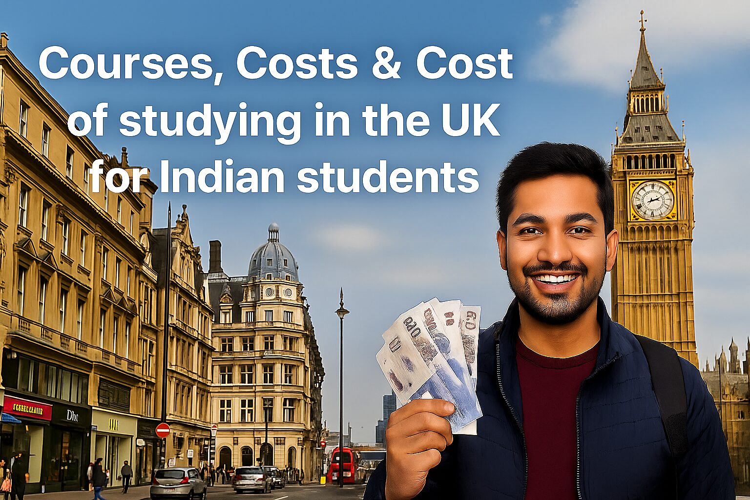 Courses Costs and Cost of studying in the UK for Indian students